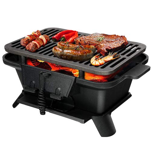 cast iron hibachi grill